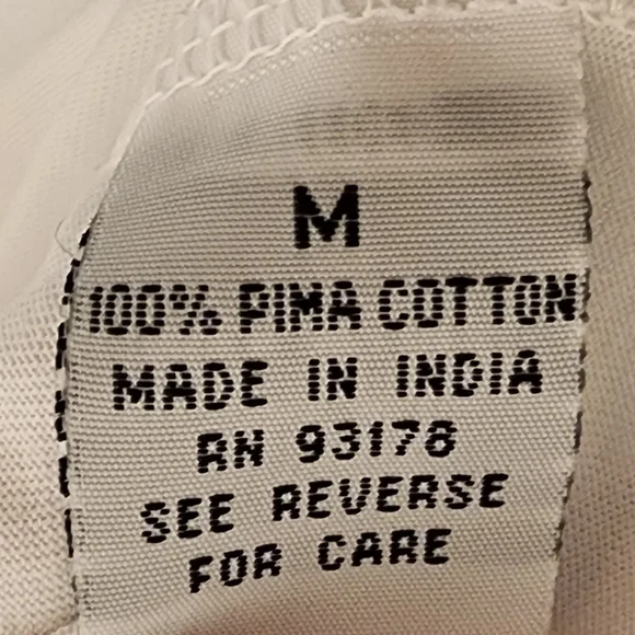 Grace White Sleeveless Pima Cotton Ruffled Blouse, Size Medium - Picture 4 of 6